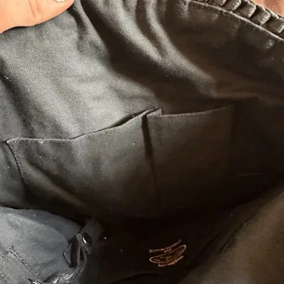 Made On Earth For David & Scotti Black Macramé Bag Purse - Picture 7 of 8